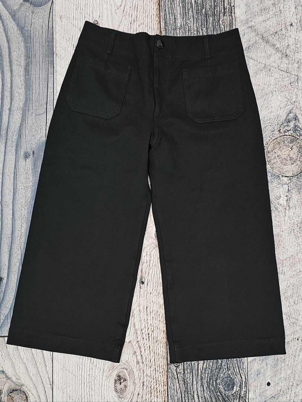 Maeve Anthropologie The Colette Crop Wide Leg Ponte Pants Women's Size 33P
